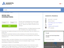 Tablet Screenshot of fredericia-danhostel.dk